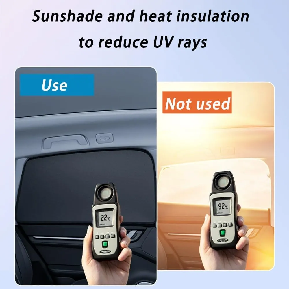 Car Sun Shade for Maxus T90 Magnetic,Car Window Shade Car Sun Shade Cover Car Accessory Interior Easy Install,B 2 Rear Windows