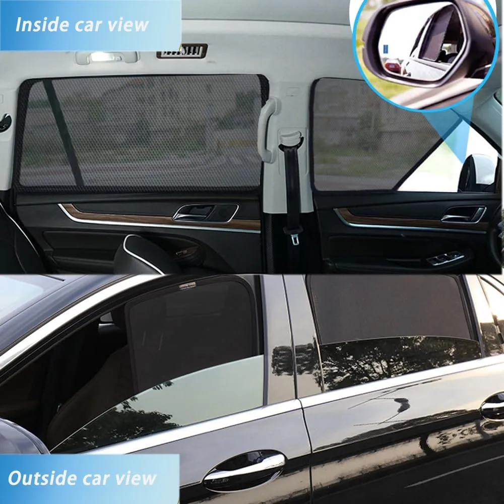 Car Sun Shade for Maxus T90 Magnetic,Car Window Shade Car Sun Shade Cover Car Accessory Interior Easy Install,B 2 Rear Windows