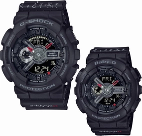 Casio 2021 Lovers Collection LOV-21A-1A "Equation of Love" Black Pair Watches Set of 2 CASIO LOVER'S COLLECTION Lava Colle Domestic Part Number: LOV-21A-1AJR