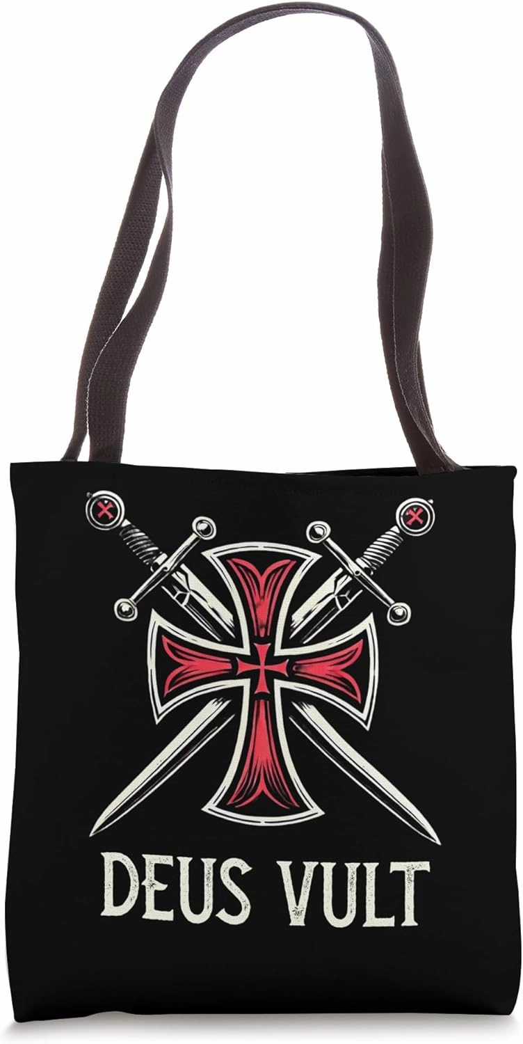 Catholic Knight Templar Crusader Cross Latin Tote Bag