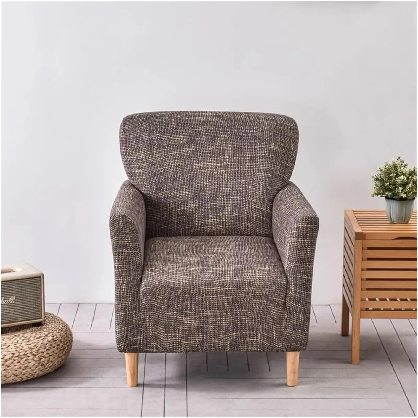 Chair Slipcovers with Arms Single Four-Season Universal All-Inclusive Sofa Cover Single Chair Sofa Cover(17 Rubik s Cube)