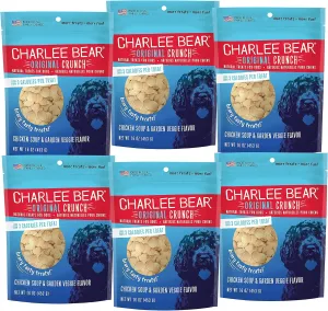 Charlee Bear Dog Treats Chicken Soup & Garden Veggie Flavor (6 Pack) 16 oz Each