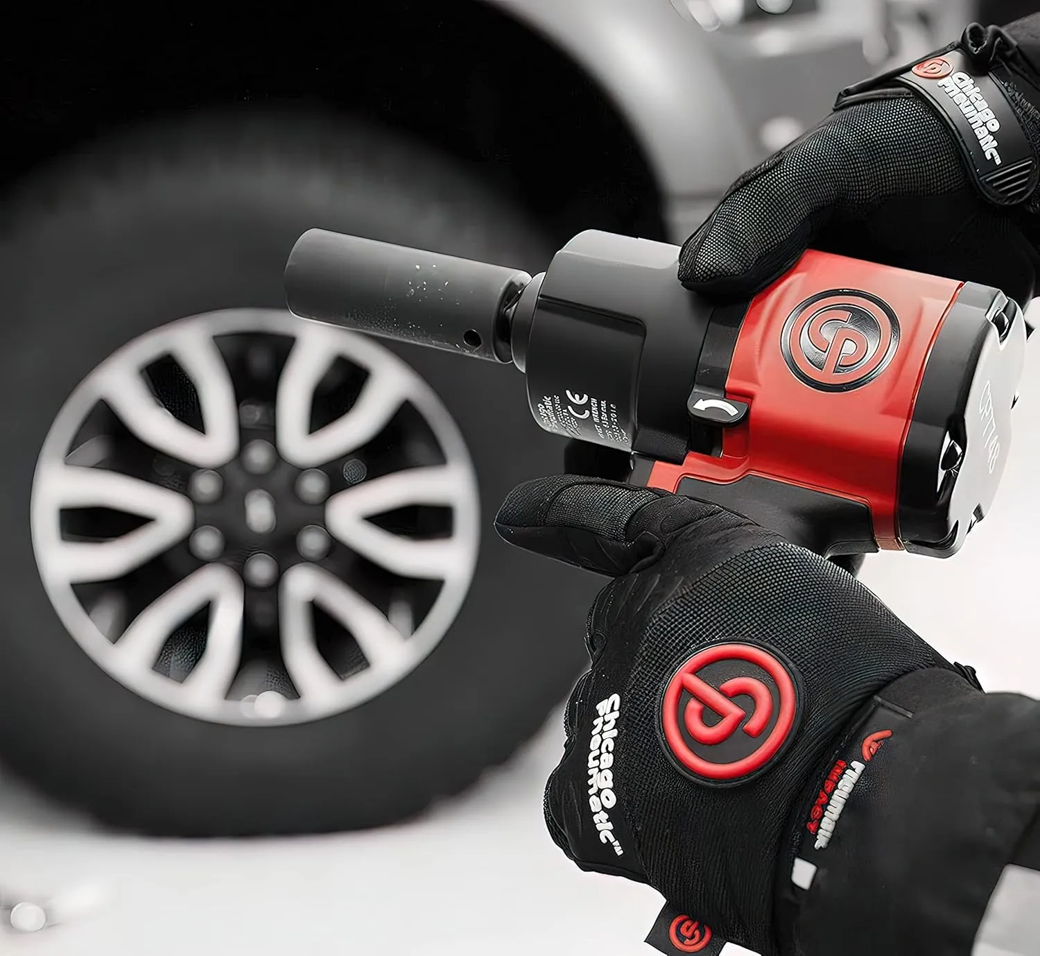 Chicago Pneumatic CP7748 1/2 Inch Air Impact Wrench, Red, Metal