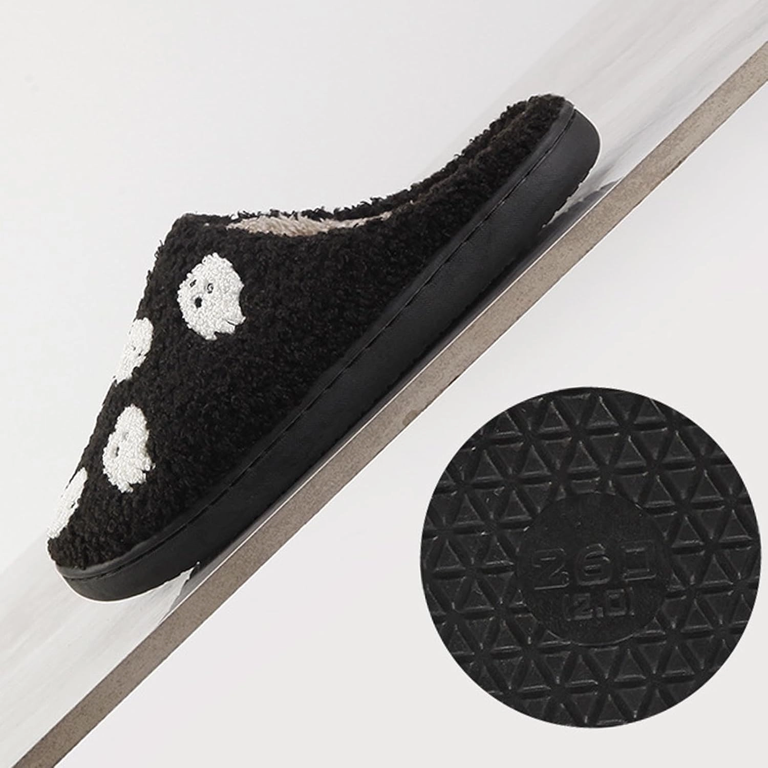 Christmas Slippers For Women Men Indoor Soft Warm Cotton Bedroom Reindeer Slippers House Memory Foam Slippers Cozy Fluffy Fall Winter Home Slippers