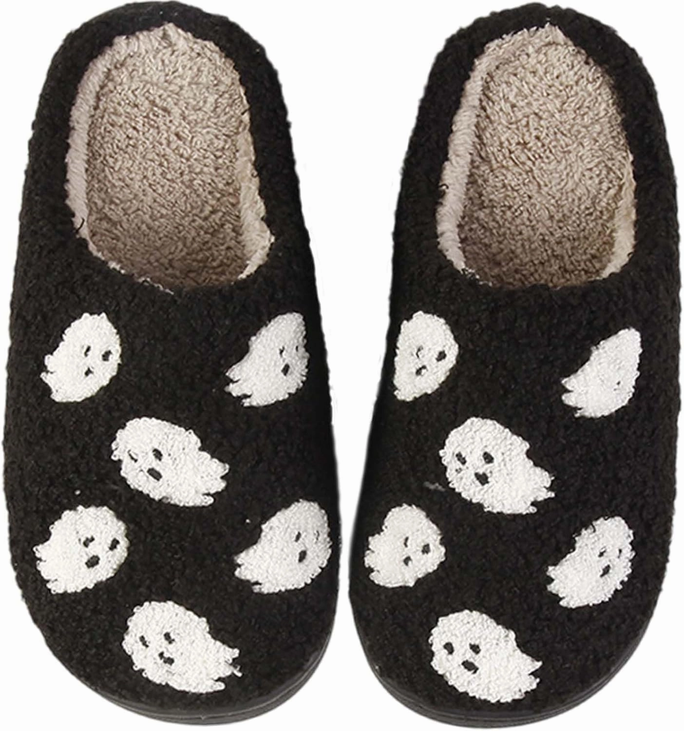Christmas Slippers For Women Men Indoor Soft Warm Cotton Bedroom Reindeer Slippers House Memory Foam Slippers Cozy Fluffy Fall Winter Home Slippers