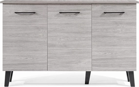 Christopher Knight Home GDFStudio Emilia Side Board Cabinet | Scandinavian, Danish, Mid Century Modern Design | Perfect for Entryway, Dining or Living Room | Grey Oak in Color