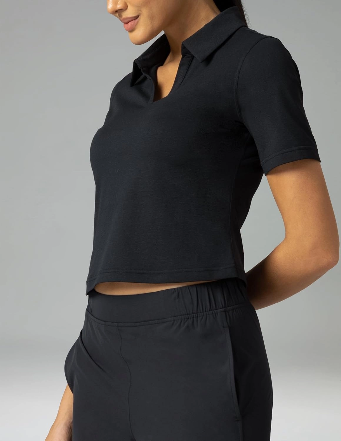 Colorfulkoala Women's Short Sleeve Golf Polo Shirts Collared V Neck Quick Dry Tennis Workout Tops Moisture Wicking