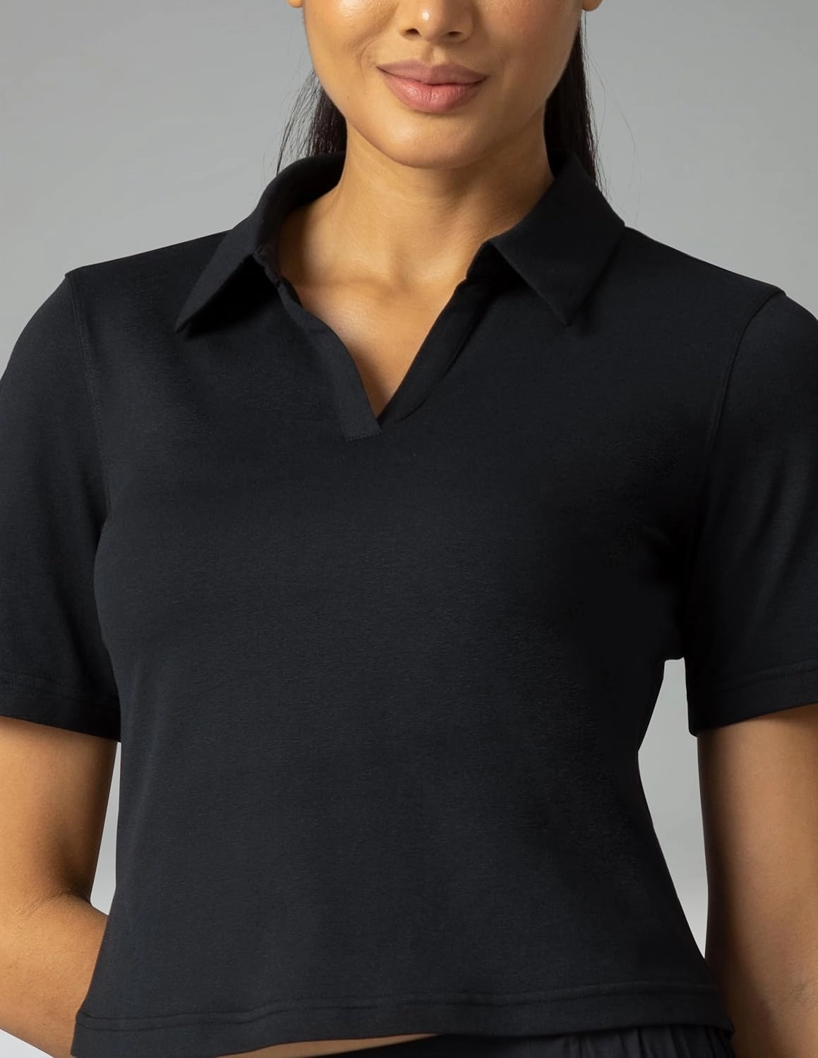 Colorfulkoala Women's Short Sleeve Golf Polo Shirts Collared V Neck Quick Dry Tennis Workout Tops Moisture Wicking
