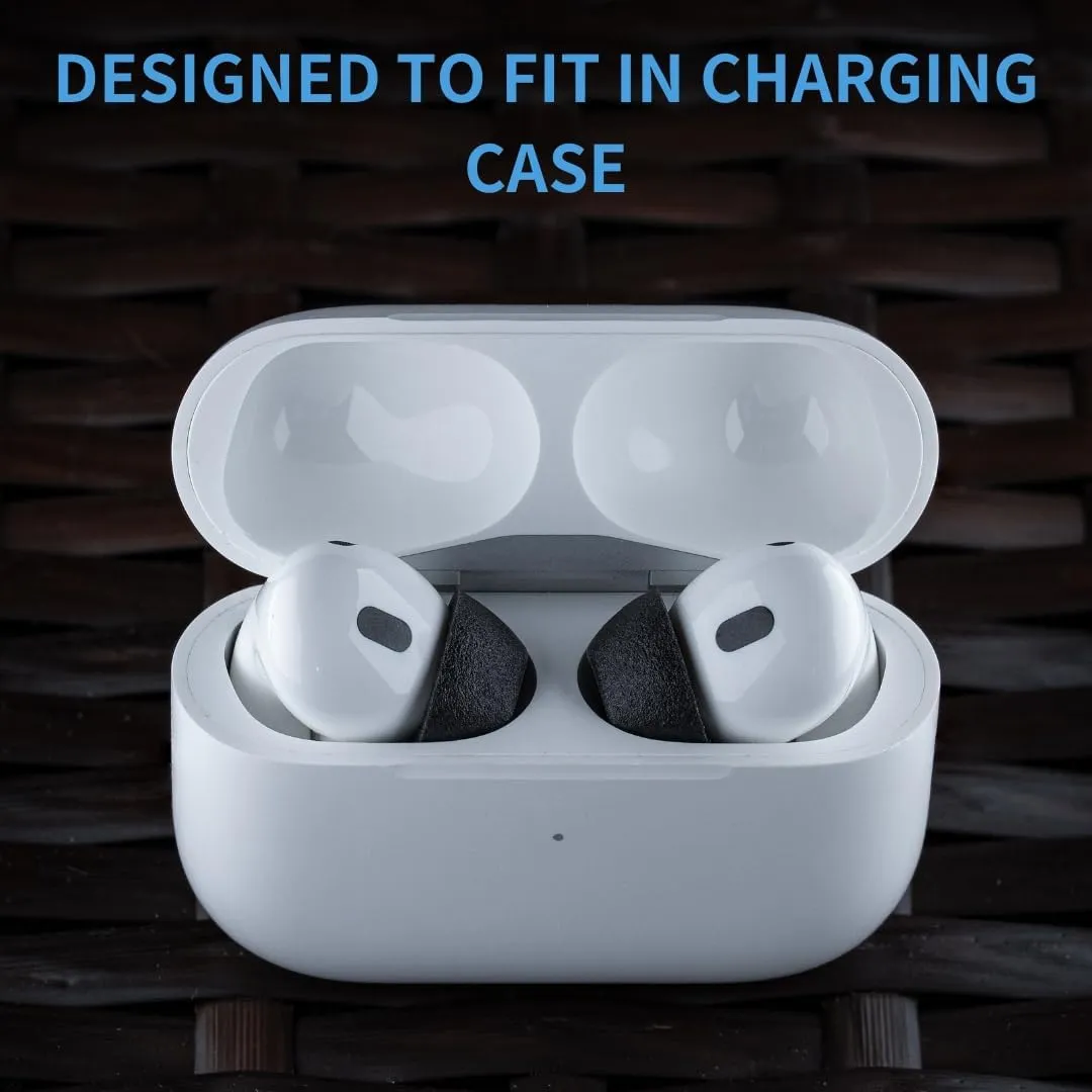 Comply TrueGrip | Premium Memory Foam Replacement Earbud Tips for Apple AirPods Pro 1 & 2 | Enhanced Comfort, Secure Fit, Superior Noise Isolation, Removal & Cleaning Tool | Black (S/M/L) (3 Pairs)