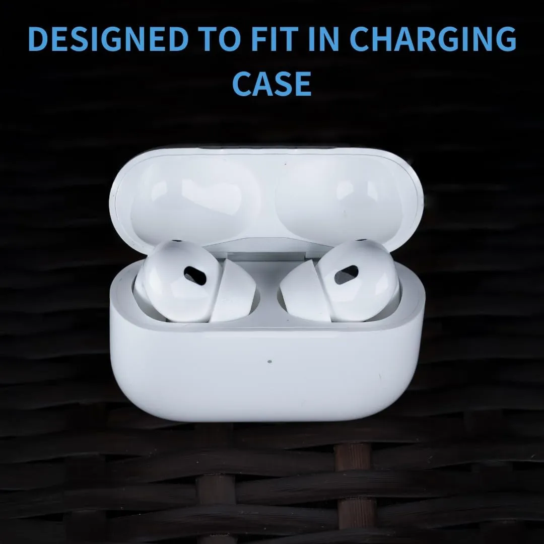Comply TrueGrip | Premium Memory Foam Replacement Earbud Tips for Apple AirPods Pro 1 & 2 | Enhanced Comfort, Secure Fit, Superior Noise Isolation, Removal & Cleaning Tool | White, Small (3 Pairs)