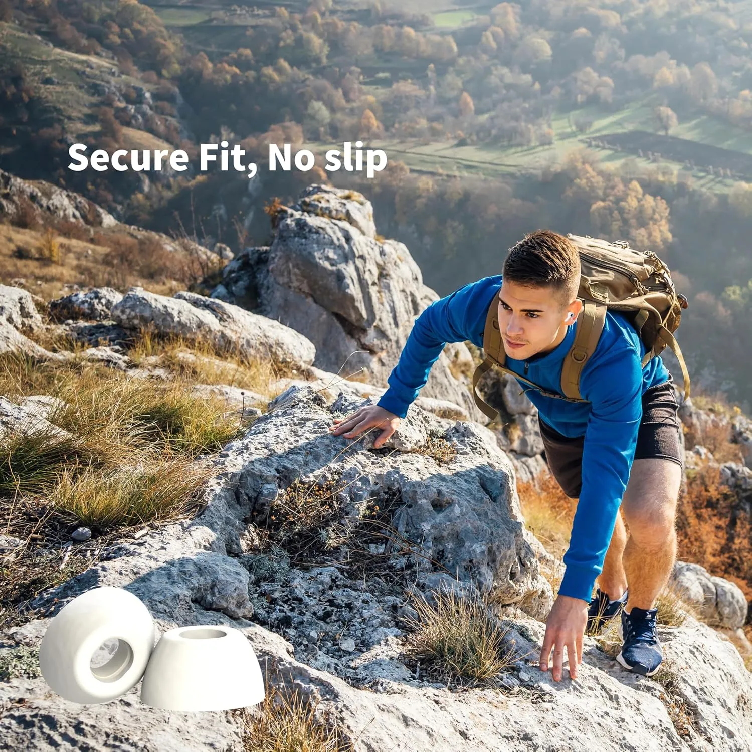 Comply TrueGrip | Premium Memory Foam Replacement Earbud Tips for Apple AirPods Pro 1 & 2 | Enhanced Comfort, Secure Fit, Superior Noise Isolation, Removal & Cleaning Tool | White, Small (3 Pairs)