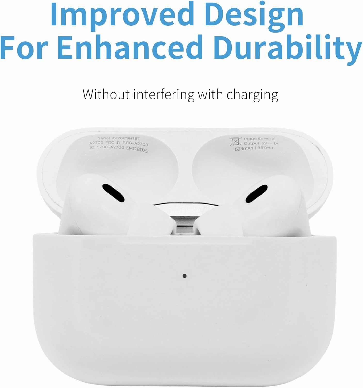 Comply TrueGrip | Premium Memory Foam Replacement Earbud Tips for Apple AirPods Pro 1 & 2 | Enhanced Comfort, Secure Fit, Superior Noise Isolation, Removal & Cleaning Tool | White, Medium (3 Pairs)
