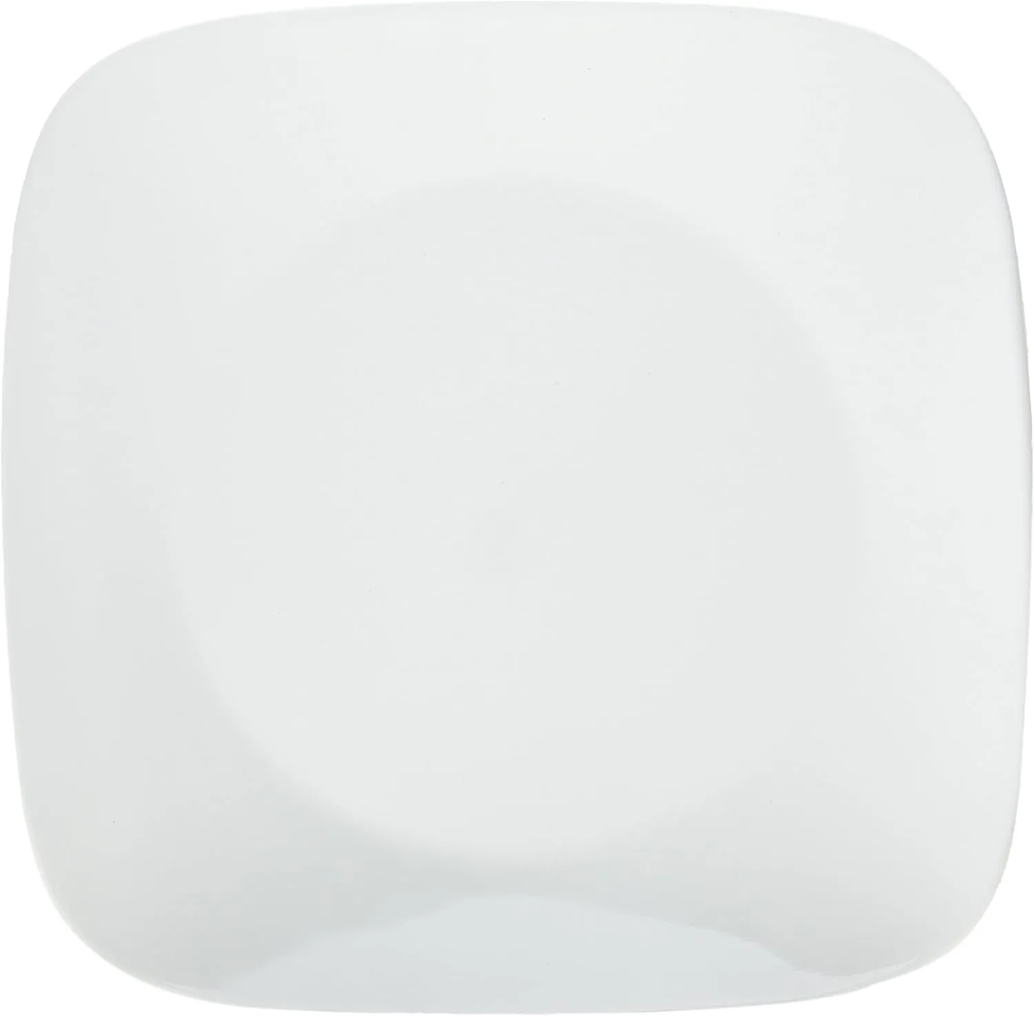 Corelle Corelle Square 10-1/4" Dinner Plate (Set of 6), Pure White,