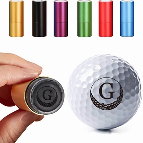 Custom Golf Ball Stamp, Personalized Golf Ball Stamp, Golf Ball Stamp Markers with Logo Monogram, Waterproof Ink Customizable Golf Ball Stamp, Gifts for Dad & Golfers, Golf Accessories