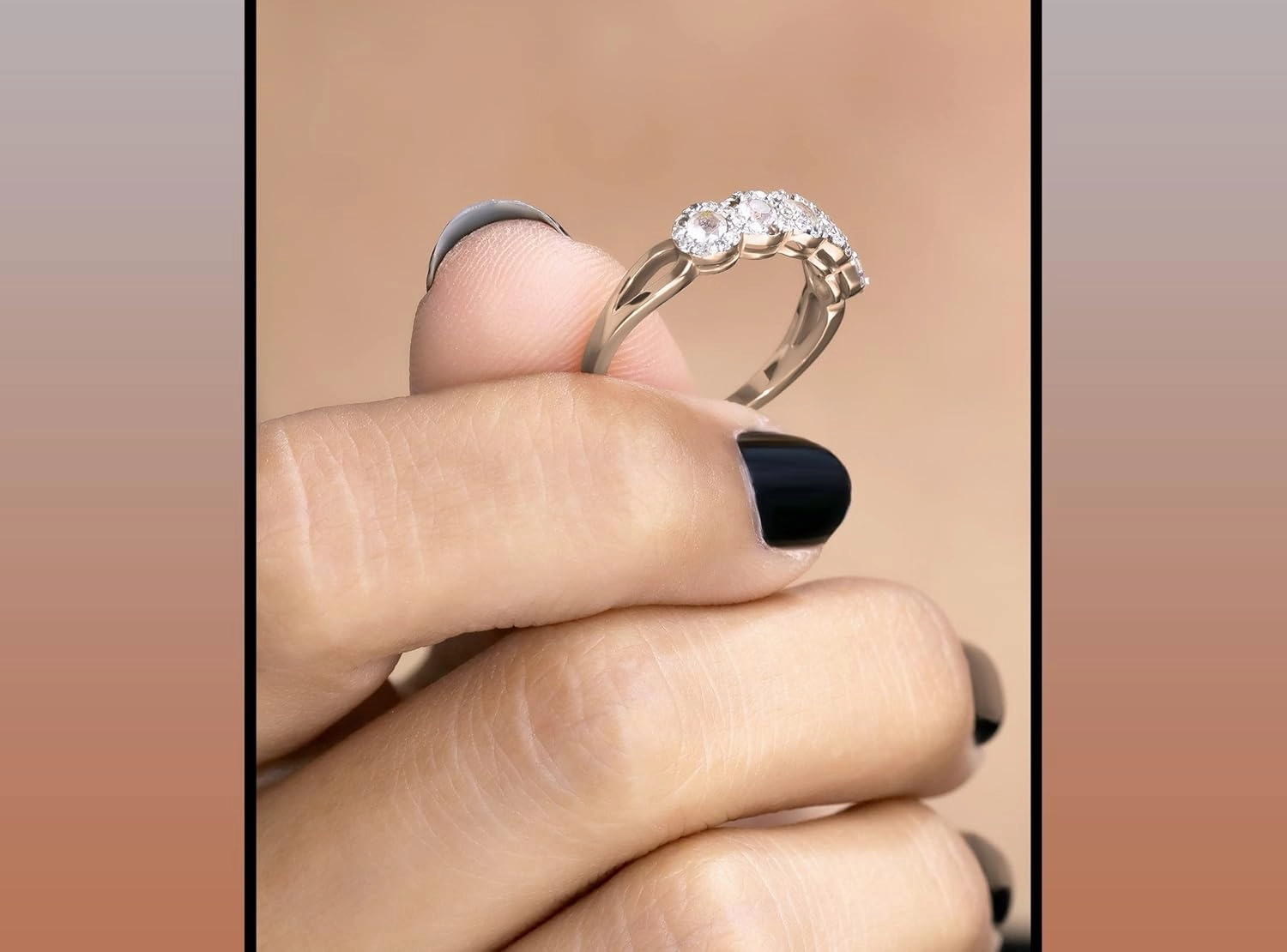 Dazzlingrock Collection 10K Round White Diamond & Gemstone Wedding Stackable Band, Rose Gold