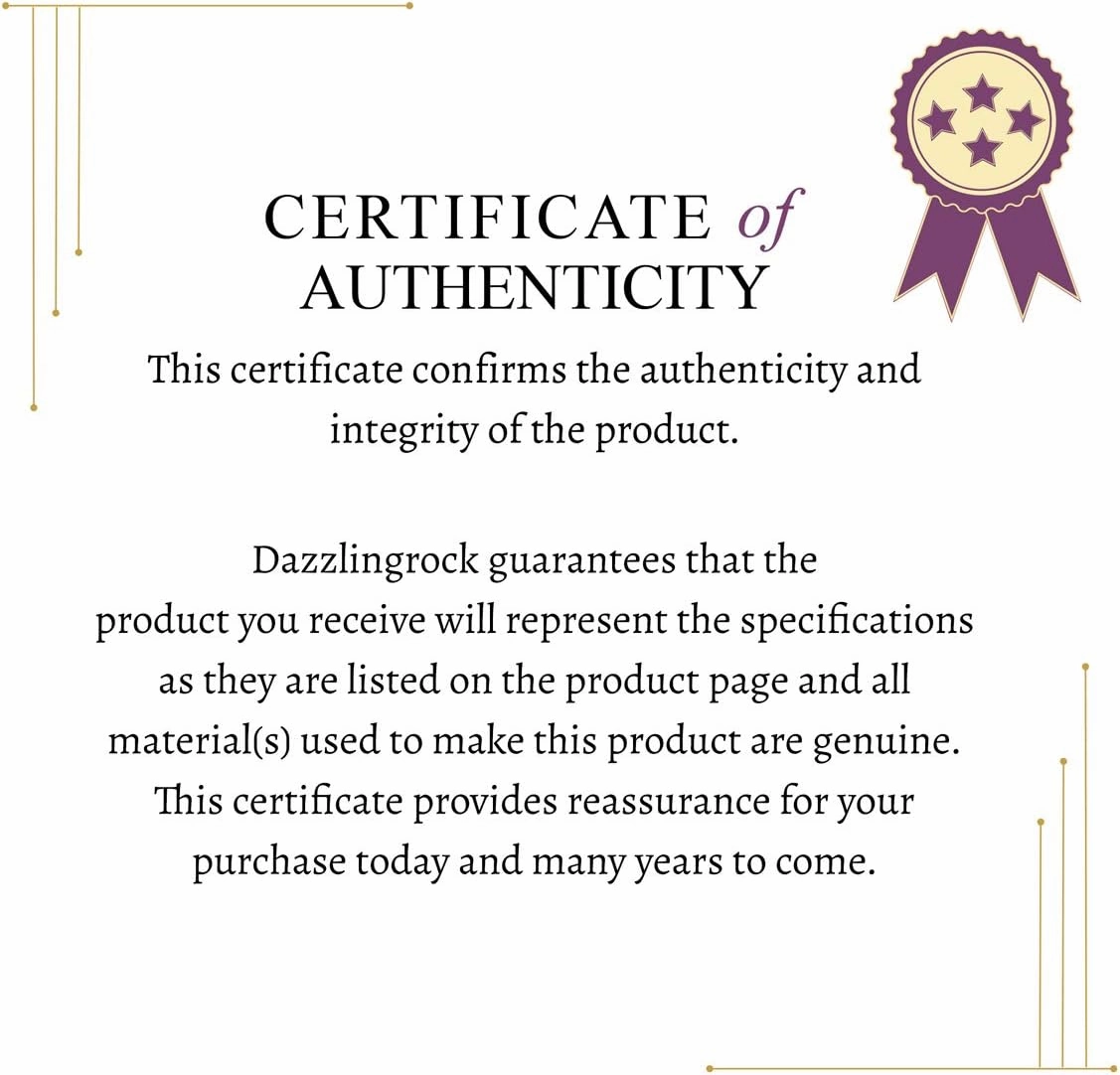 Dazzlingrock Collection Round Lab Created Gemstone & Natural Diamond Ladies Bridal Anniversary Wedding Band, 10K White Gold