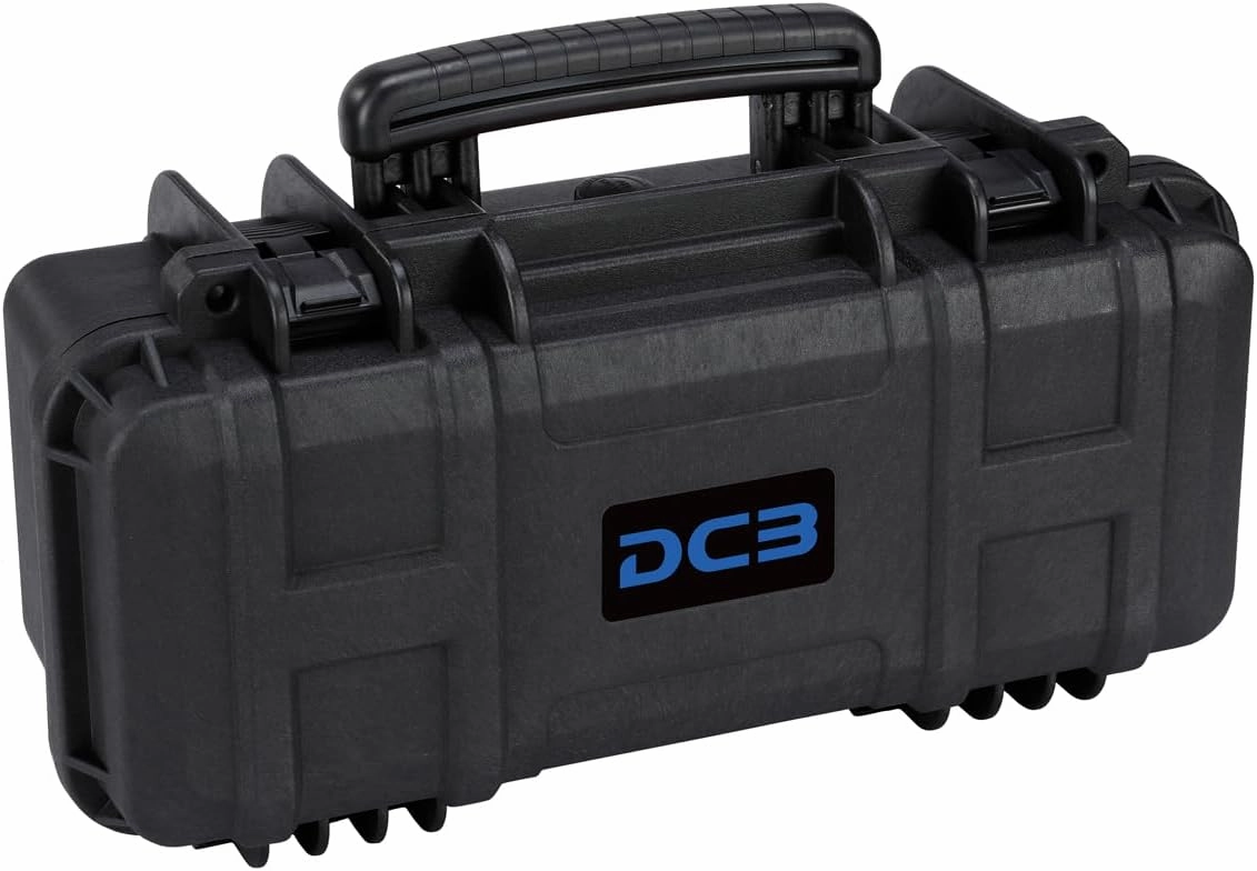 DCB Cases - Element 4802F | 19 x 9 x 8 Ext Dim | IP67 Waterproof | Pluck Foam Insert | Foldable Handle | Pressure Control Valve | Resin-Reinforced Injection Molded Plastic | 2 Latch Lid Close
