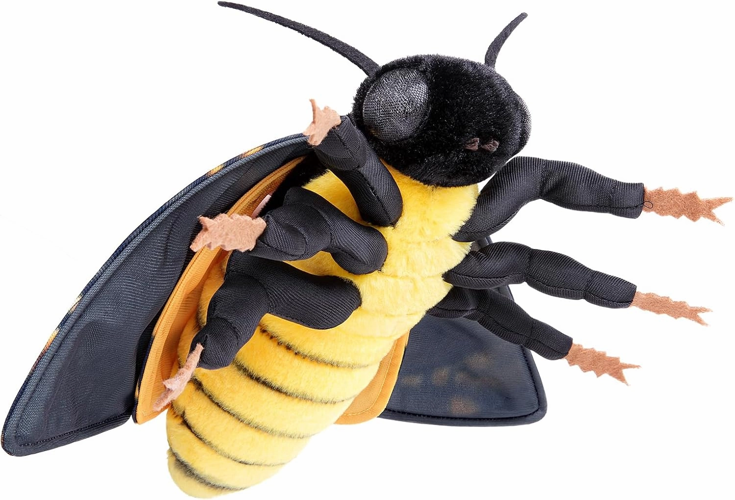 Death's-Head Hawkmoth Plush Toy, Large Death Hawk Moth Stuffed Animals 16in, Realistic Soft Death Moth Plushie Model Toy, Unique Plush Gift Collection for Kids