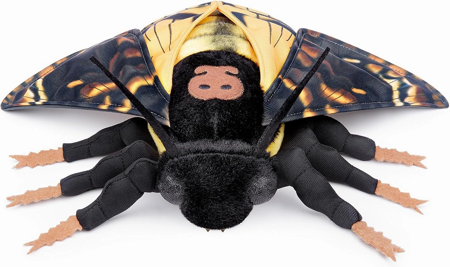 Death's-Head Hawkmoth Plush Toy, Large Death Hawk Moth Stuffed Animals 16in, Realistic Soft Death Moth Plushie Model Toy, Unique Plush Gift Collection for Kids
