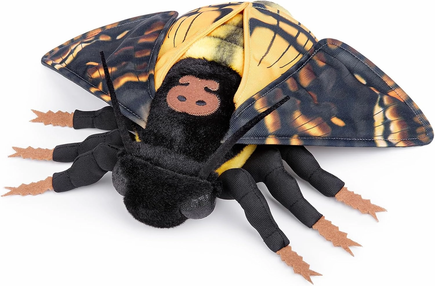 Death's-Head Hawkmoth Plush Toy, Large Death Hawk Moth Stuffed Animals 16in, Realistic Soft Death Moth Plushie Model Toy, Unique Plush Gift Collection for Kids