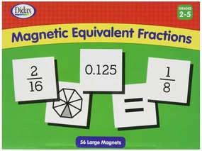 Didax Educational Resources Magnetic Equivalent Fractions, White