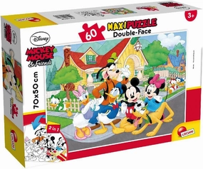Disney 66728 Mouse and Friends Puzzle Df Supermaxi Mickey with 60 Pieces, Multi Colour, One Size