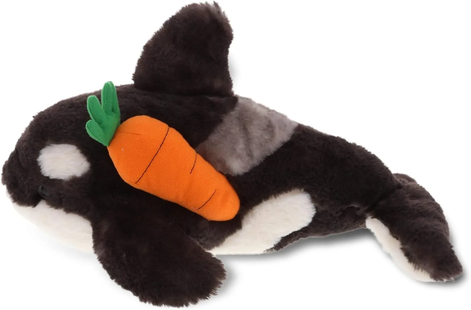 DolliBu Happy Easter Super Soft Plush Wild Killer Whale with Carrot - Stuffed Animals with Carrot Plush Toy, Perfect Easter Holiday Surprise Gift - 15.5"