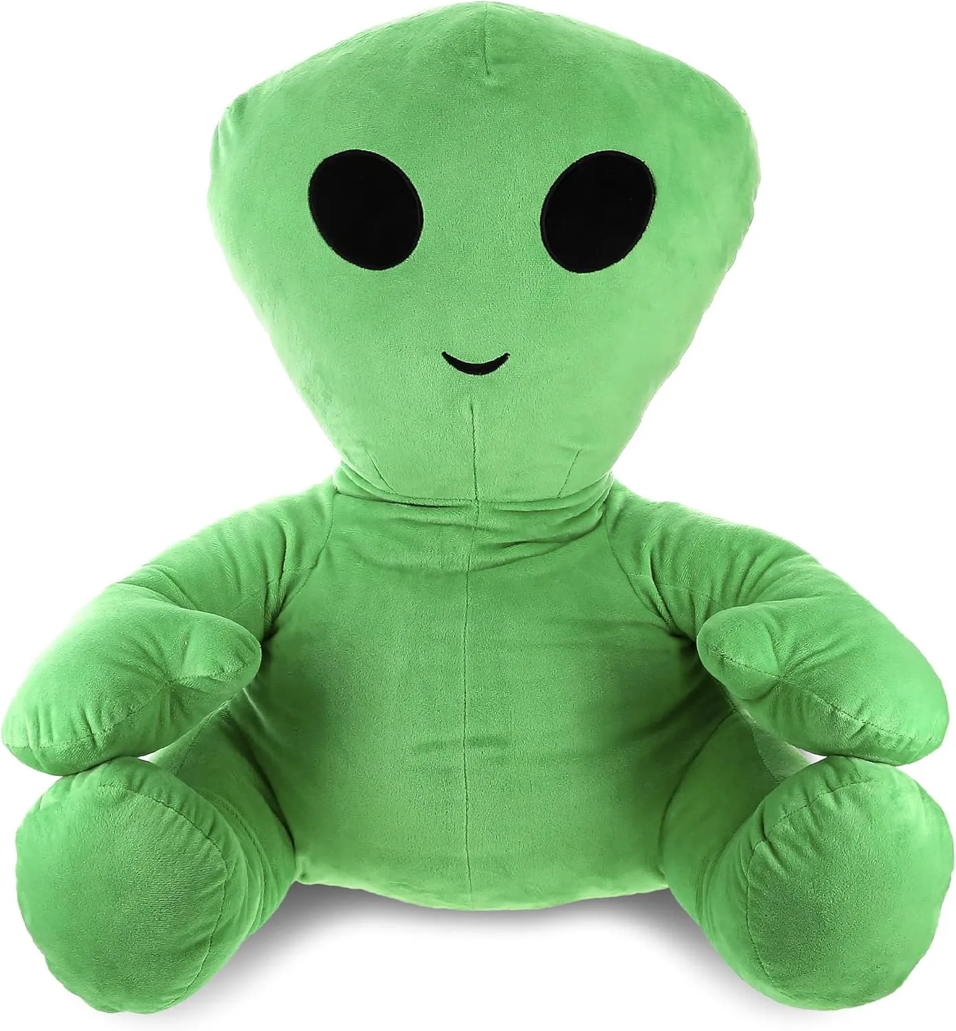 DolliBu Plush Alien Stuffed Toy – Soft Huggable Green Alien, Adorable Space Creature Plushie Toy, Cute Weird Cuddle Gifts for Kids and Adults - 24 Inches