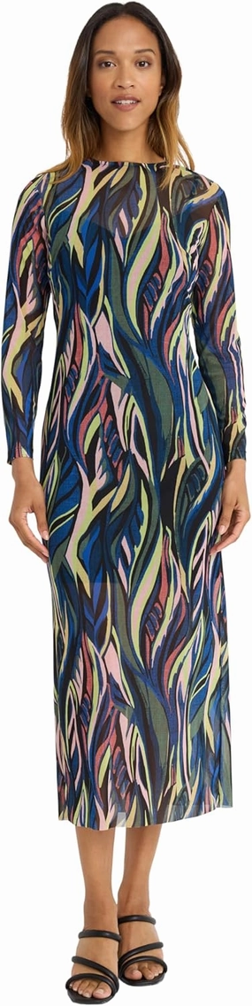 Donna Morgan Bridal Shower, Cocktail, Wedding Guest Elegant Long Sleeve Summer Maxi Dress for Women