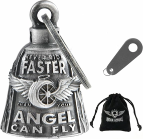 Dream Apparel Motorcycle Bells for Bikers Guardian Angel Gremlin Motorcycle Bells for Motorcycle Rider Key Chain for Luck