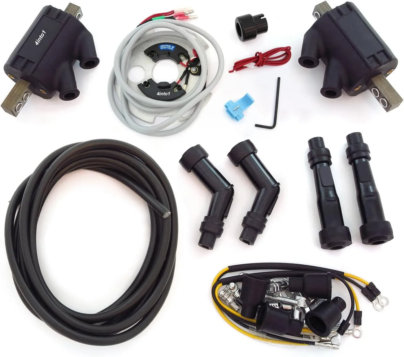 Dynatek Dyna Electronic Ignition Kit - Magna Coils Caps and Wire - Fits Kawasaki KZ900 Z1 KZ1000