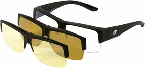 Eagle Eyes 3in1 FitOn Glasses Kit - Day, Night & Digital Light Clip-On Lenses