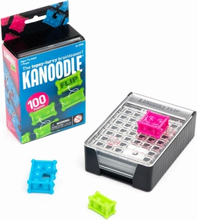Educational Insights Kanoodle Flip - 3D Brain Teaser Puzzles, Single Player Brain Game, Fun Travel Games for Kids, Challenging Logic Puzzle Games and Gifts for Kids, Teens & Adults Ages 7 