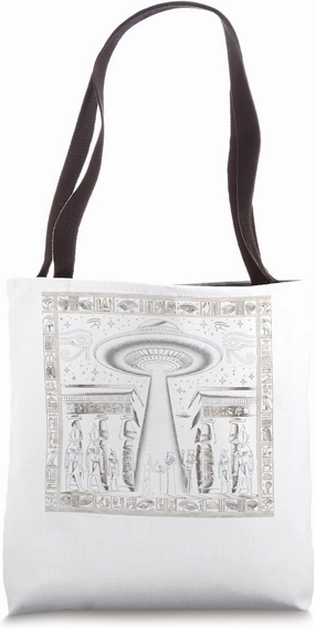 Egypt UFO High Priest Ritual Celestial Connection Tote Bag