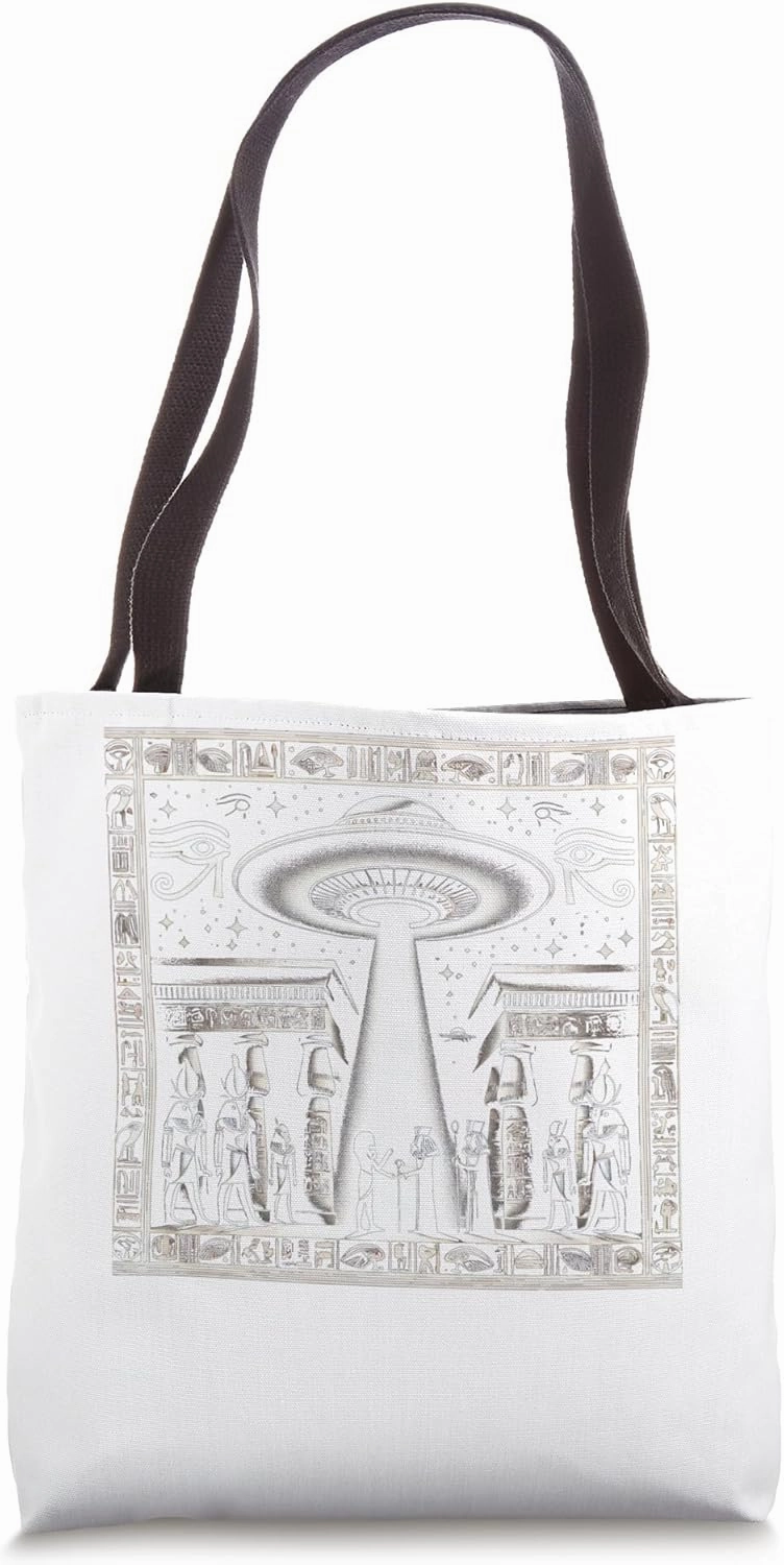 Egypt UFO High Priest Ritual Celestial Connection Tote Bag