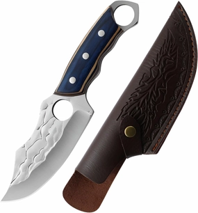 Ellniges]【Compact Survival Knife Military-grade Tactical EDC with Non-slip Meat Handle, Perfect for Camp Cooking, Bushcraft Tools, Outdoor Adventures | Stainless Steel Camping Accessories