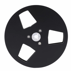 Empty Tape Reel Aluminum Alloy 3 Holes 5 Inch Sound Tape Empty Reel for NAGRA for Studer ReVox Reel to Reel Recorder 1/4 Inch Tape (Black)