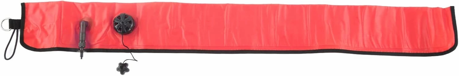 EVTSCAN Scuba Diving Buoy, 210D Nylon Signal Float, Explosion Proof Valve, Collapsible, Lightweight with D Ring, Portable Safety Marker for Divers
