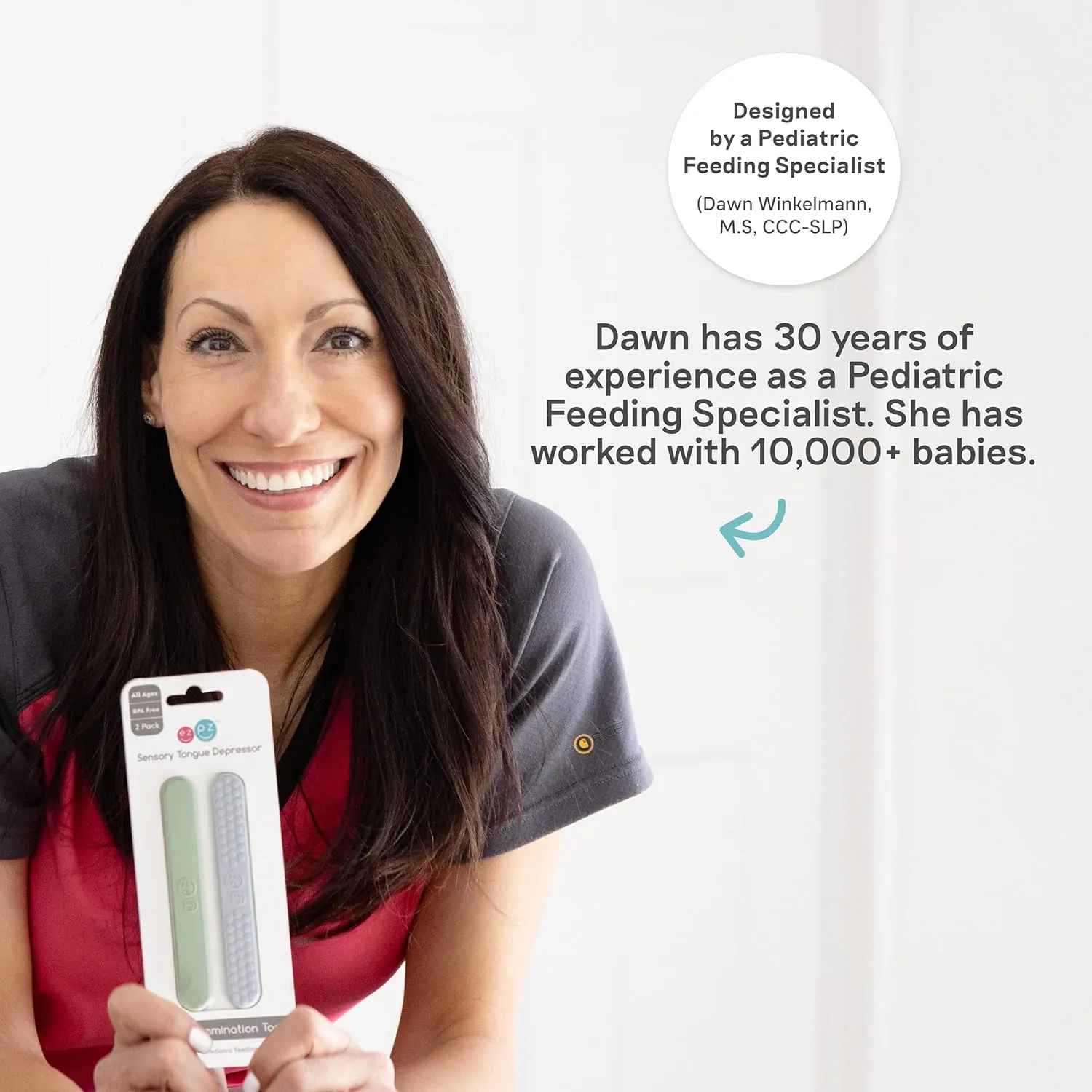ezpz Tiny Pops (Pewter) - Popsicle Mold Set with Wands for Infants 4 Months   - Two Pack - Baby Essentials