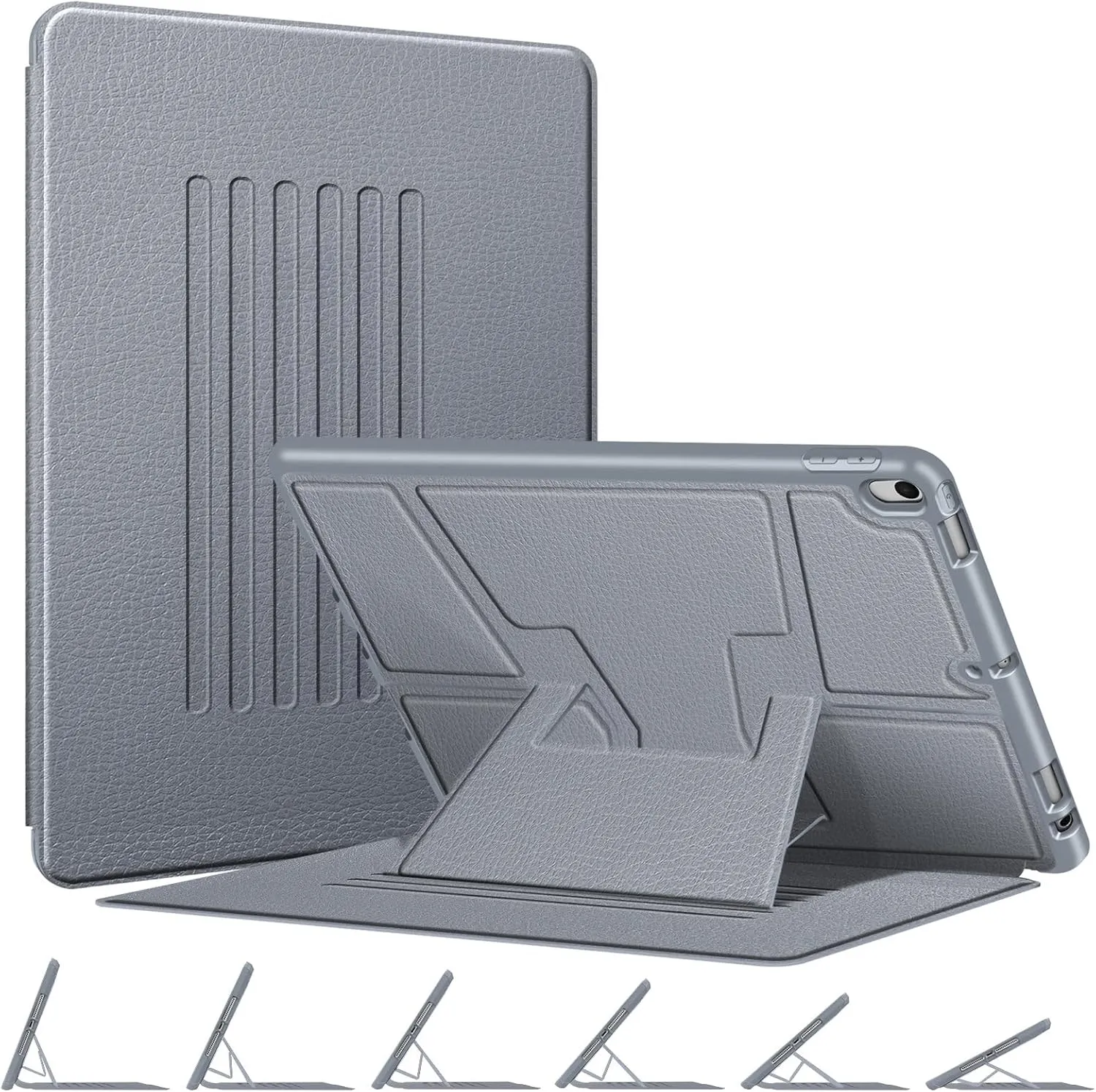 Fintie Magnetic Stand Case for iPad Air 10.5" (3rd Generation) 2019 / iPad Pro 10.5" 2017, Multi-Angle Viewing Rugged Soft TPU Back Cover with Pencil Holder, Auto Wake/Sleep, Cloudy Blue