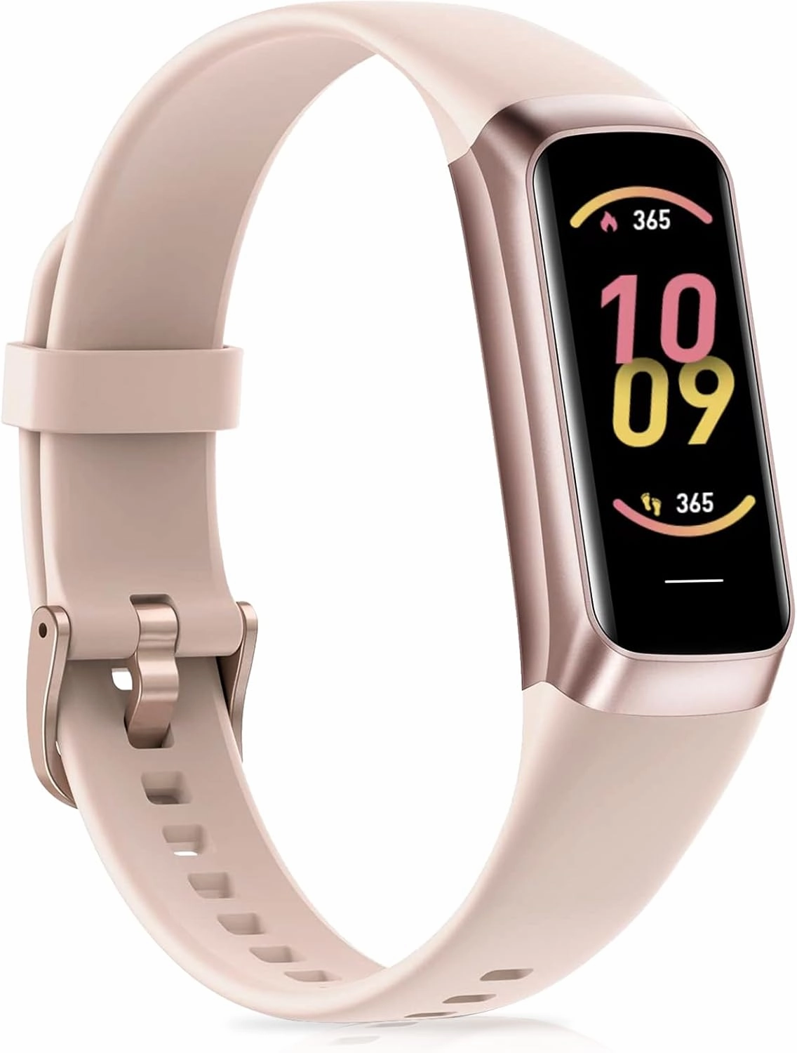 Fitness Tracker with Heart Rate/Step Counter/Calories/Stopwatch, Activity Tracker with 1.1"" AMOLED Screen, Waterproof Step Tracker for Android iPhones Women Men
