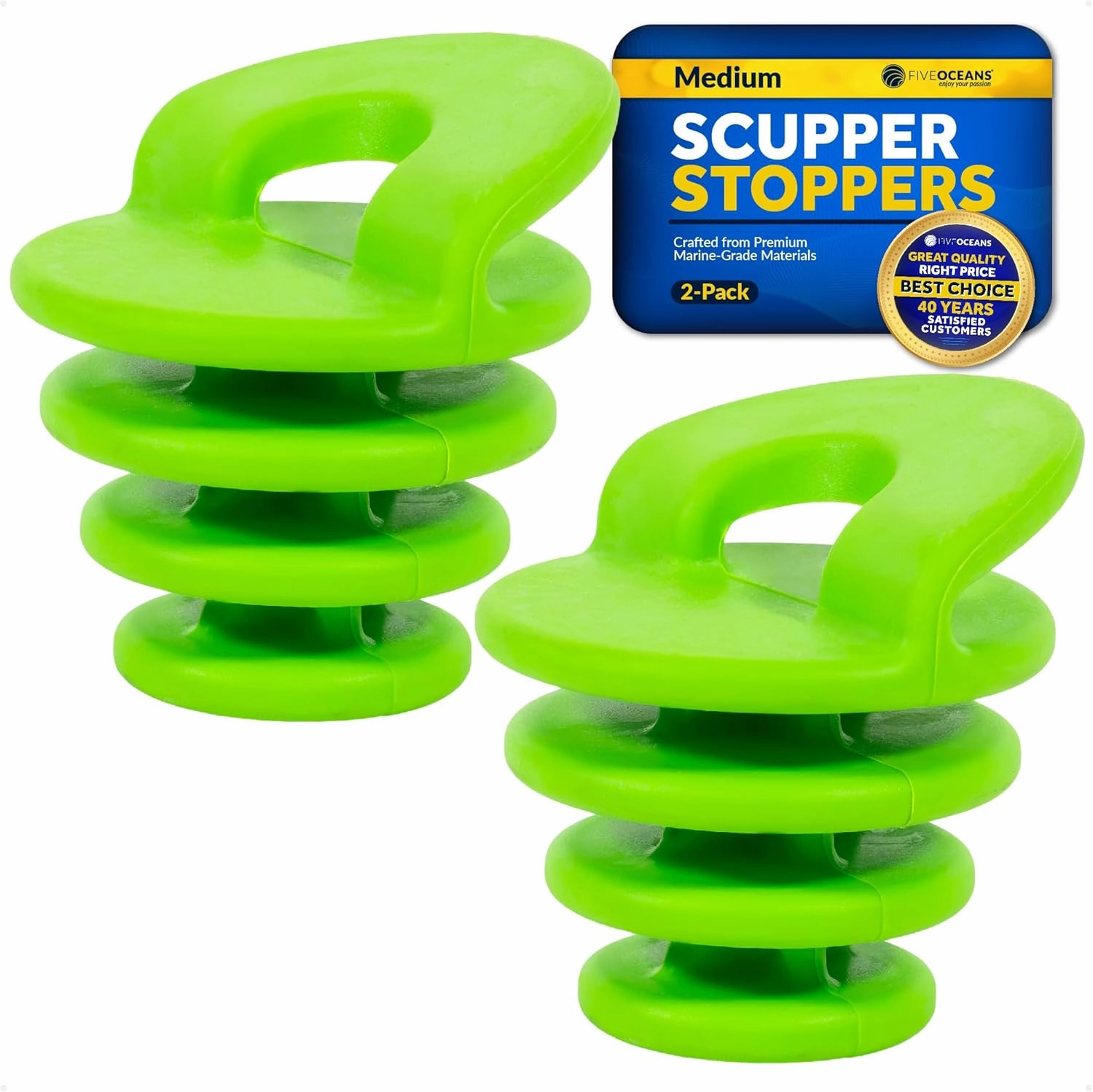 Five Oceans Universal Kayak Scupper Stoppers, Multiple Sizes