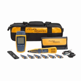 Fluke Networks MS2-KIT MicroScanner2 Copper Cable Verifier Kit, Troubleshoots RJ11, RJ45, Coax, Tests 10/100/1000Base-T, and Voip, Includes IntelliTone Pro 200 & Remote ID Kit