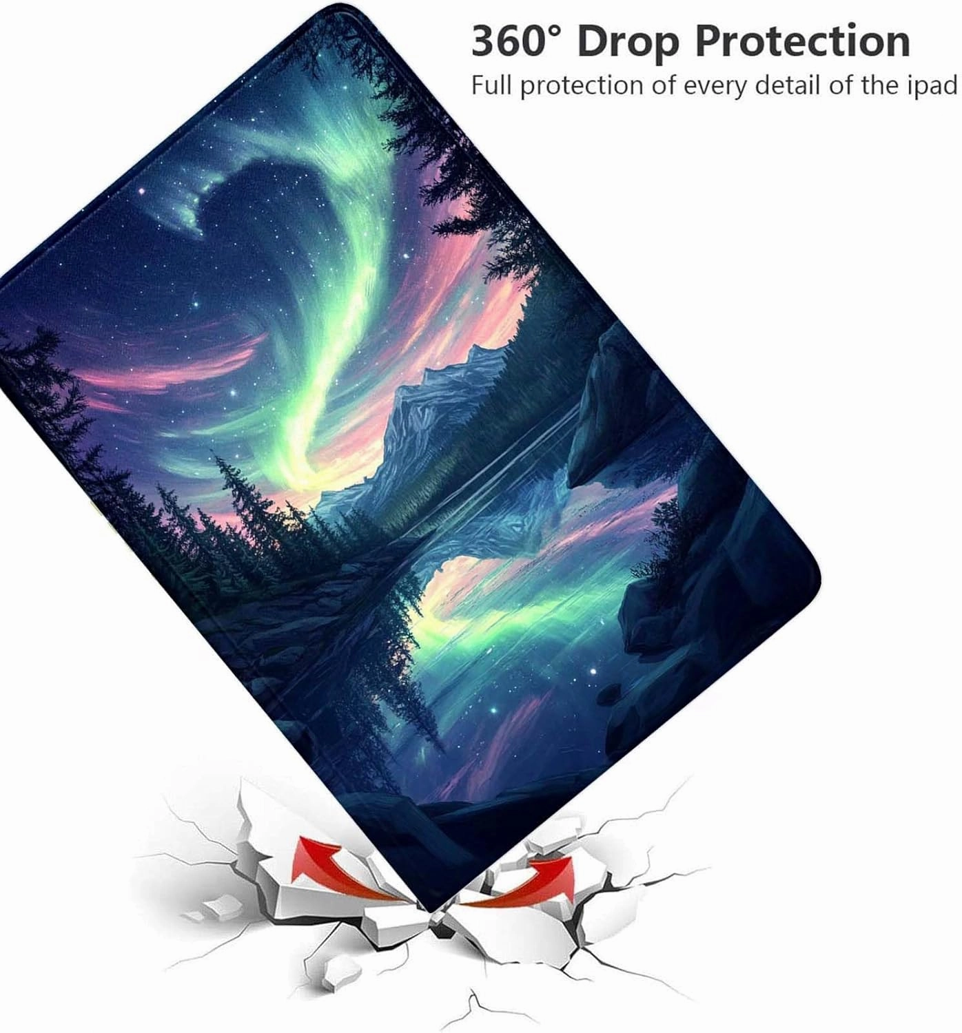 for Amazon Kindle Fire Max 11 Case (13th Generation, 2023 Release) 11",Auto Wake/Sleep,Slim Adjustable Viewing Angle Stand.Aurora Anime