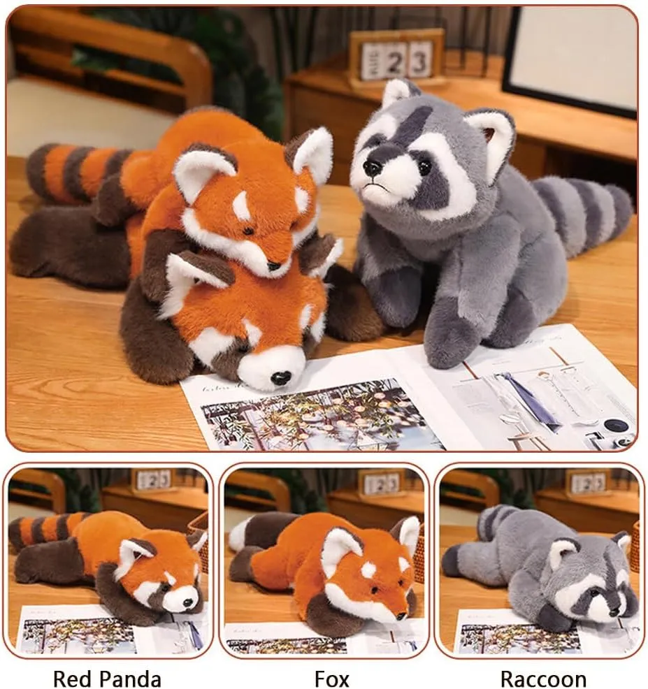 Fox Weighted Stuffed Animals,25.6 Inch Fox Plush Toy Doll,Soft Stuffed Fox Plush Pillow Cute Weighted Fox Plushies Toys for Kids Boys Girls Adults Birthday Gift