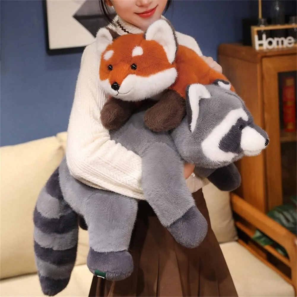 Fox Weighted Stuffed Animals,25.6 Inch Fox Plush Toy Doll,Soft Stuffed Fox Plush Pillow Cute Weighted Fox Plushies Toys for Kids Boys Girls Adults Birthday Gift