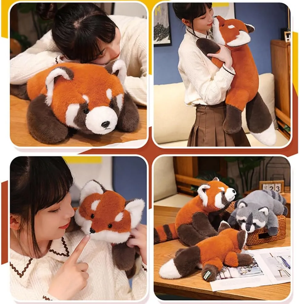 Fox Weighted Stuffed Animals,25.6 Inch Fox Plush Toy Doll,Soft Stuffed Fox Plush Pillow Cute Weighted Fox Plushies Toys for Kids Boys Girls Adults Birthday Gift