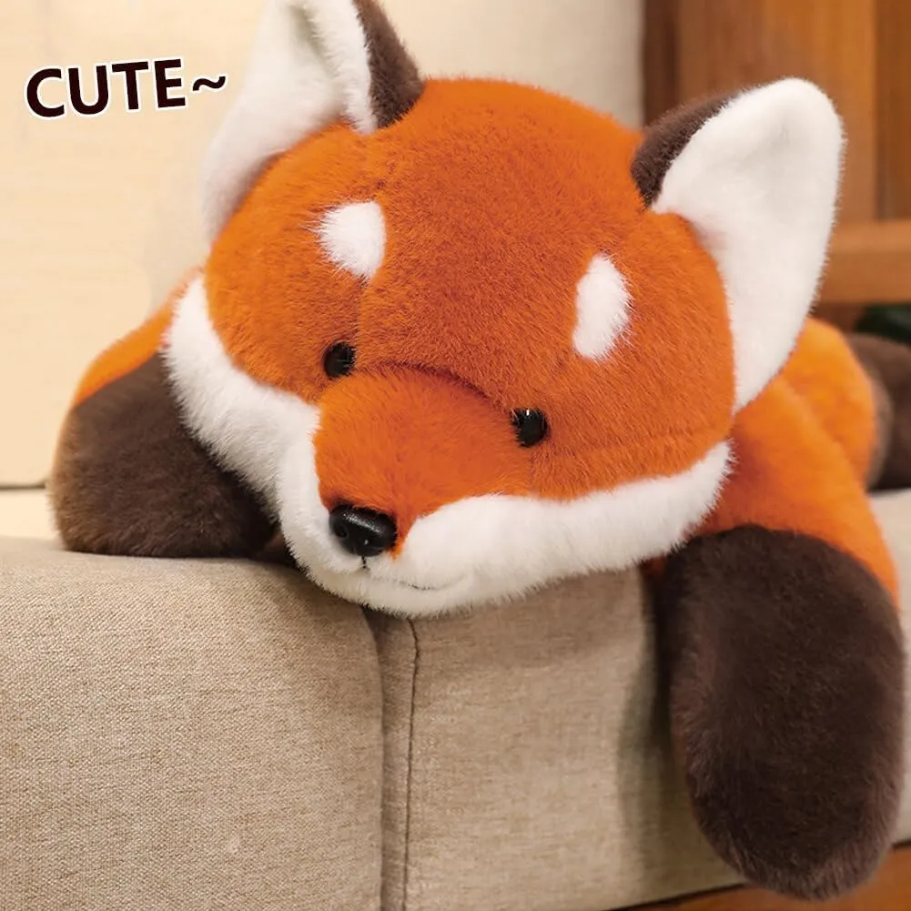 Fox Weighted Stuffed Animals,25.6 Inch Fox Plush Toy Doll,Soft Stuffed Fox Plush Pillow Cute Weighted Fox Plushies Toys for Kids Boys Girls Adults Birthday Gift