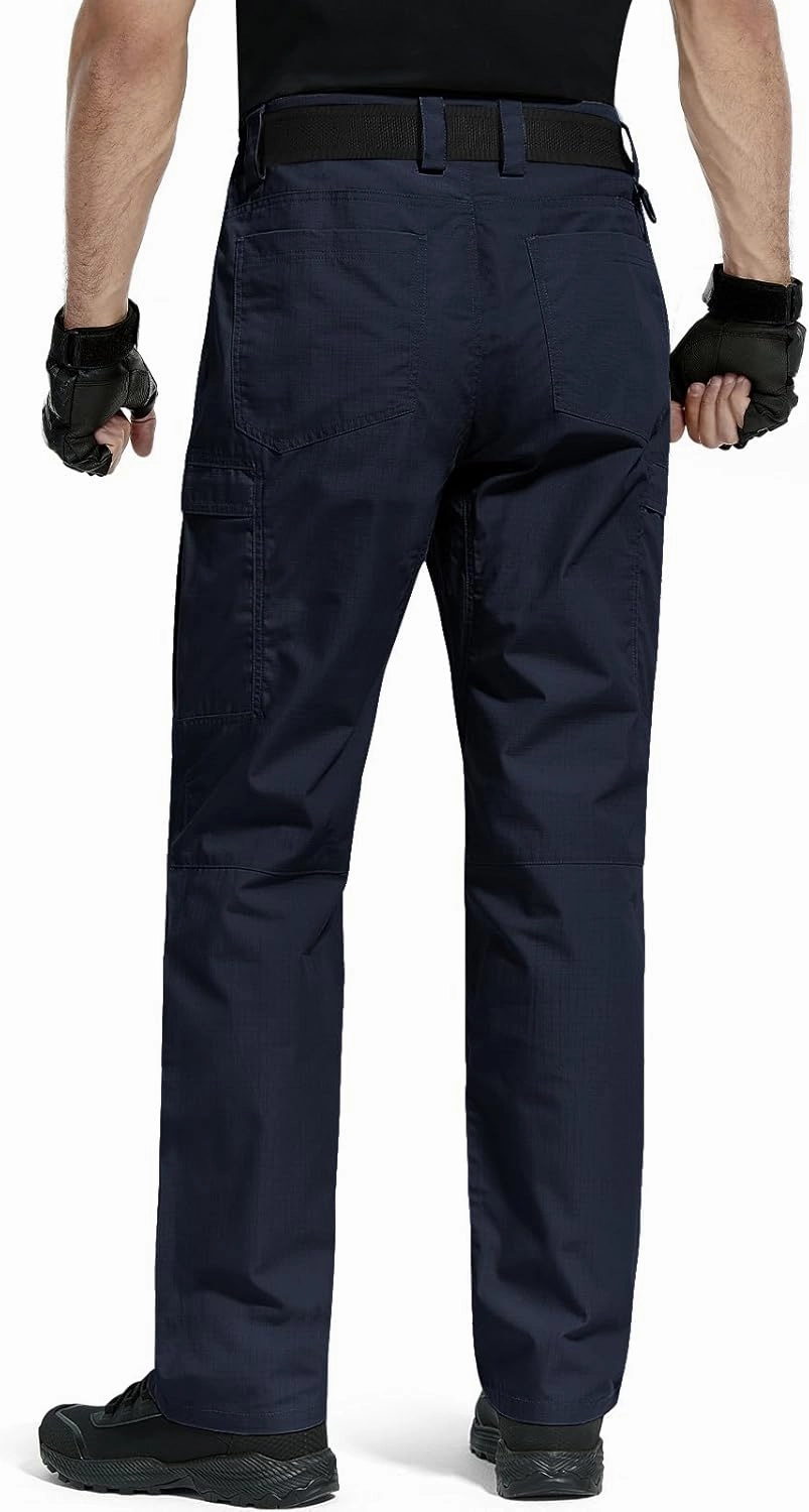 FREE SOLDIER Men's Cargo Pants Water Resistant Ripstop Tactical Pants for Men Work Pants Lightweight Outdoor Hiking Pants Men