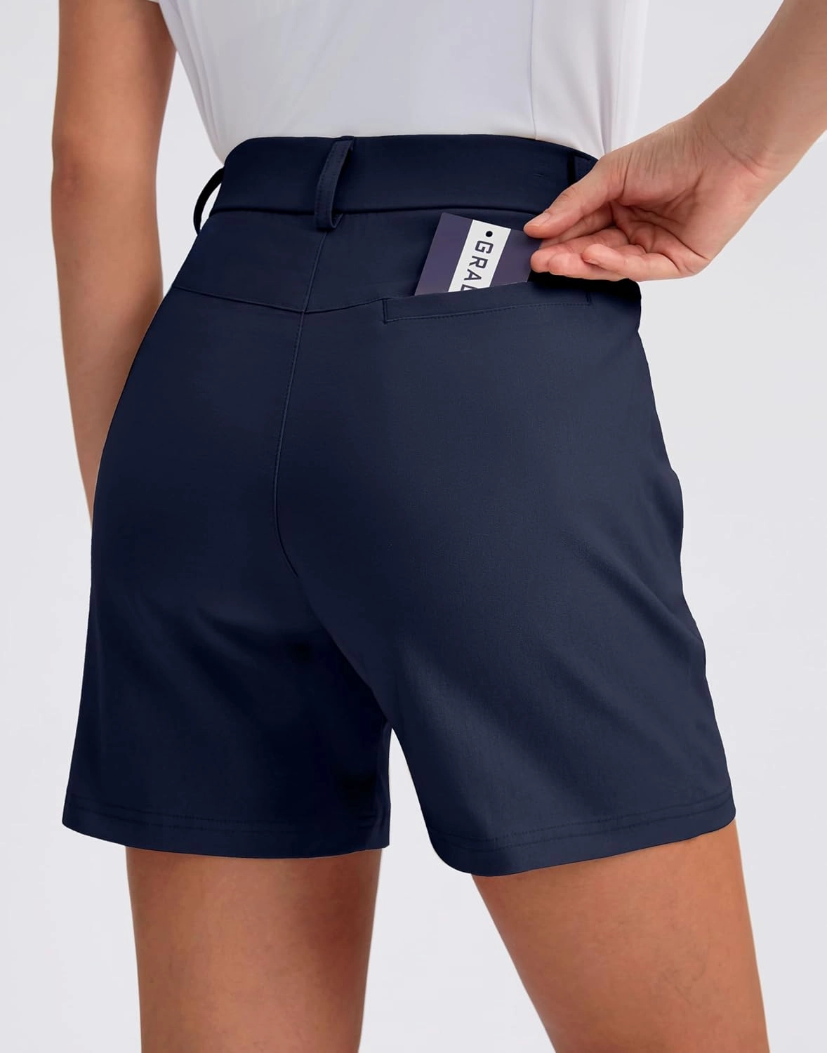 G Gradual 5" Women's Golf Shorts Stretchy Lightweight Outdoor Hiking Shorts with Pockets Shorts for Women Casual Summer
